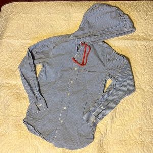 Brooks Brothers seersucker hoodie. Size small.